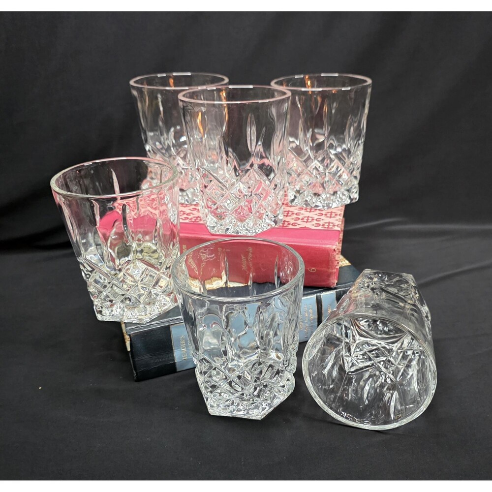 VTG Gorham Lady Anne Crystal Whiskey Glasses | Set of 6 | West German Crystal